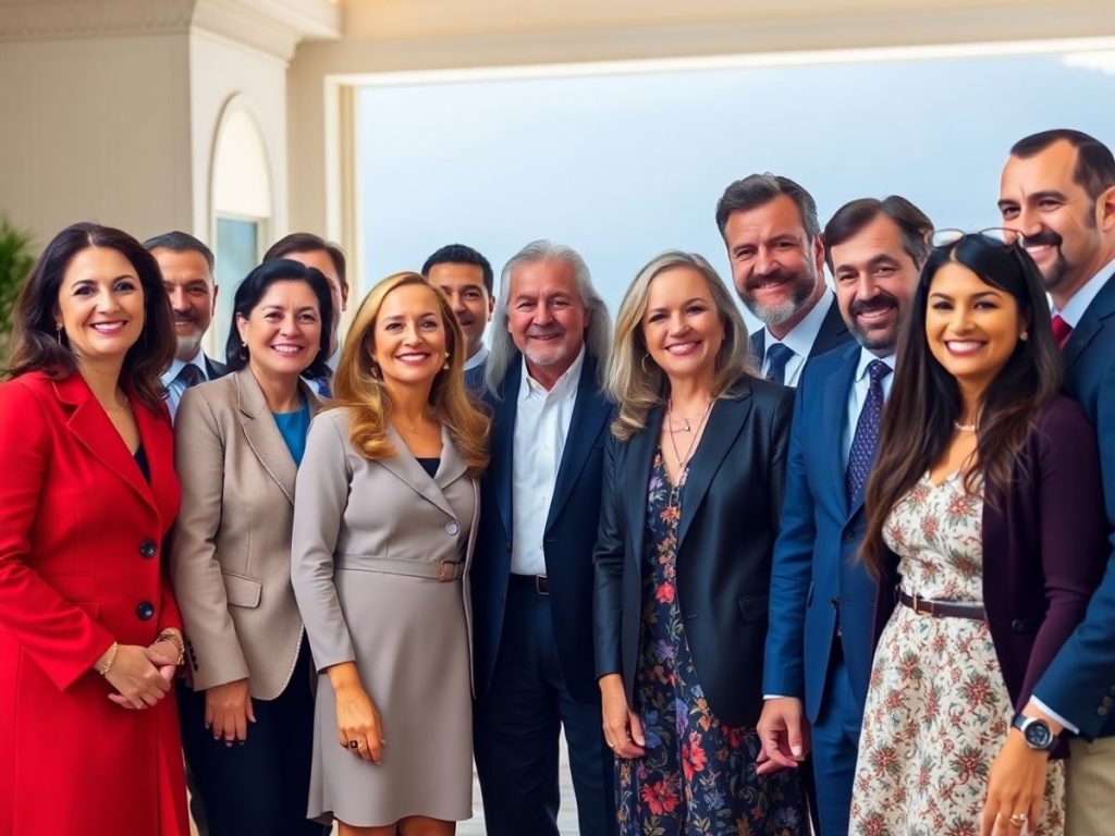 Vedete internaționale în vizită în România: Detalii și impresii 1 Oameni celebri zâmbitori, România, întâlnire importantă, eveniment monden.