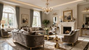 Interior luxos al casei unei vedete.